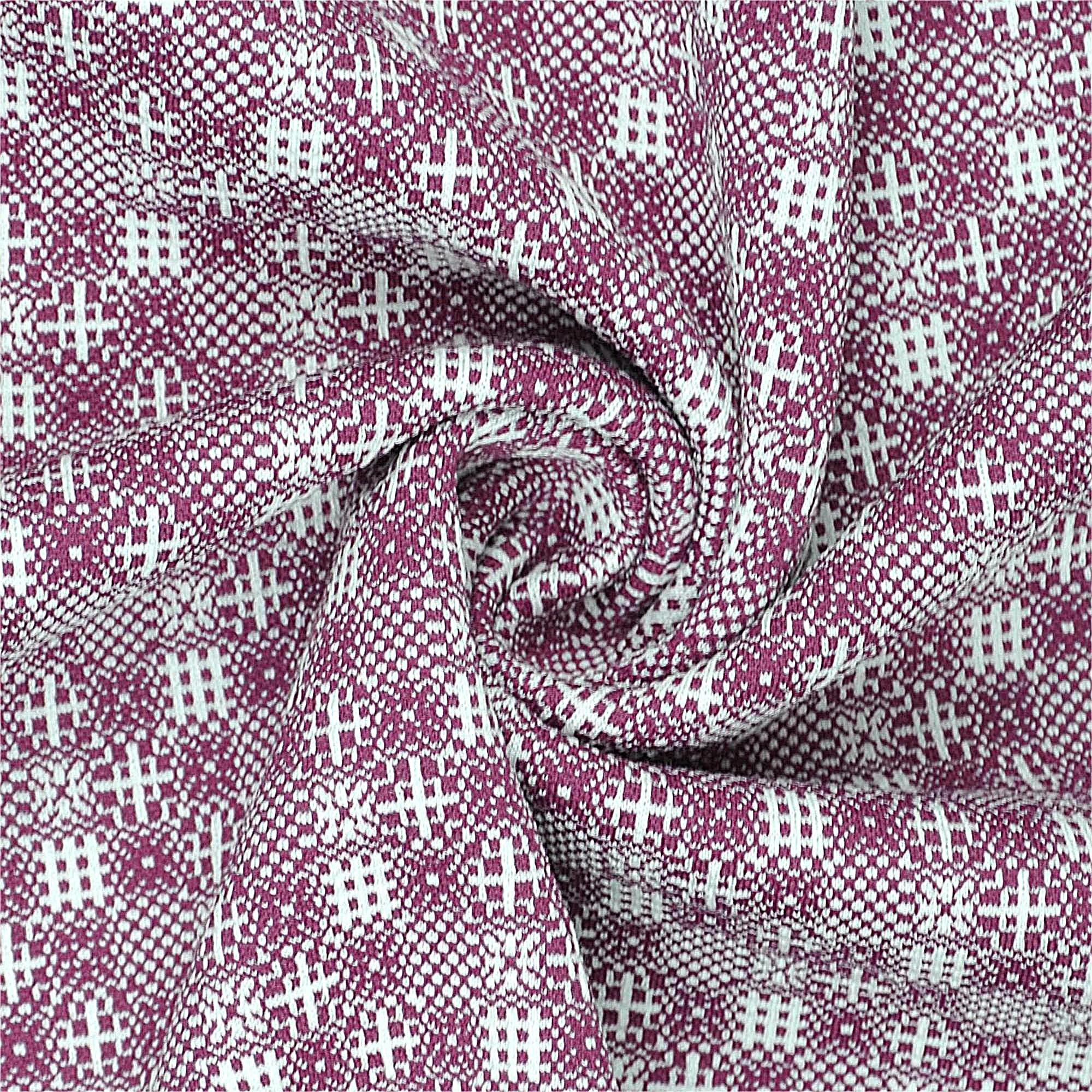 Foaming Flora Jacquard Knitting Fabric